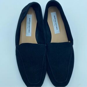 Andrea Carrano Mare Suede Moccasin Black Classic Resort SlipOn 7.5 Made in Italy